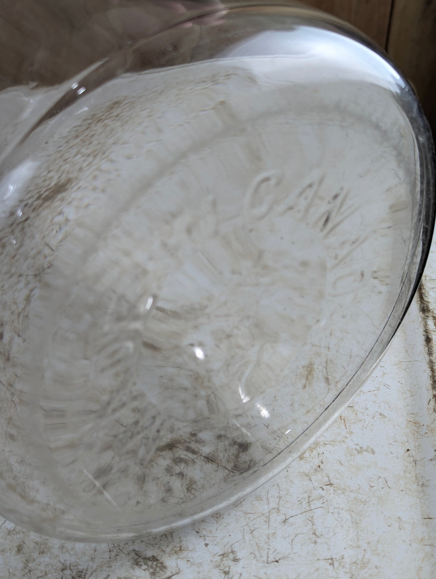 Antique Large Glass Kerosene Stove Fuel Jug - view 3