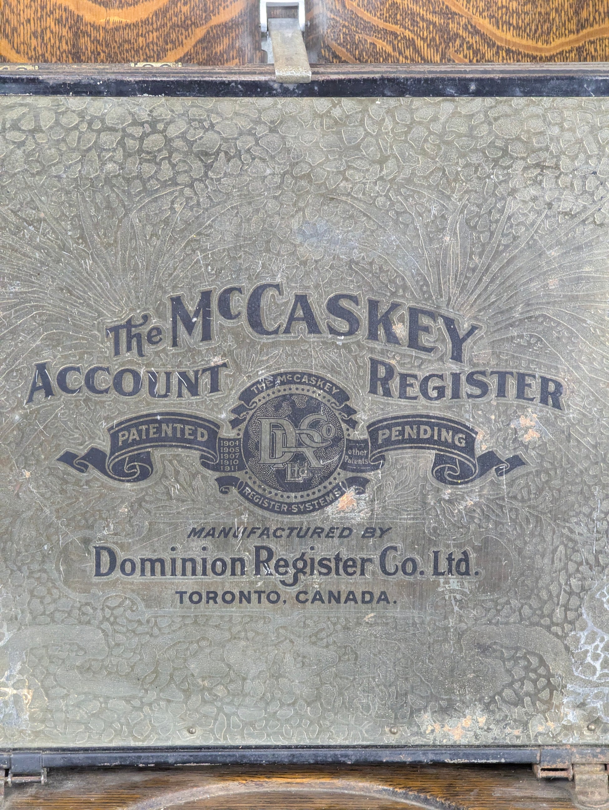 Antique McCaskey Account Register - view 2