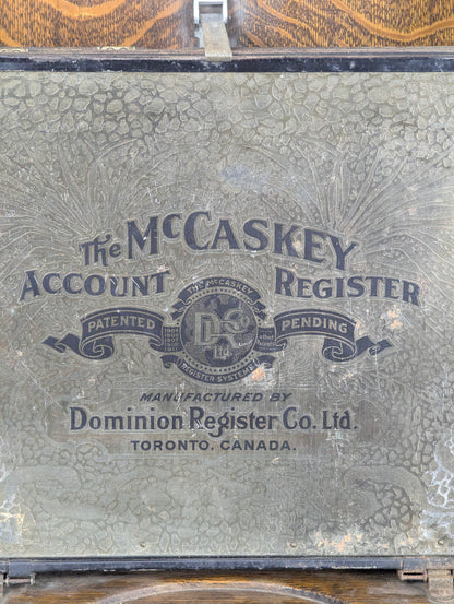 Antique McCaskey Account Register - view 2