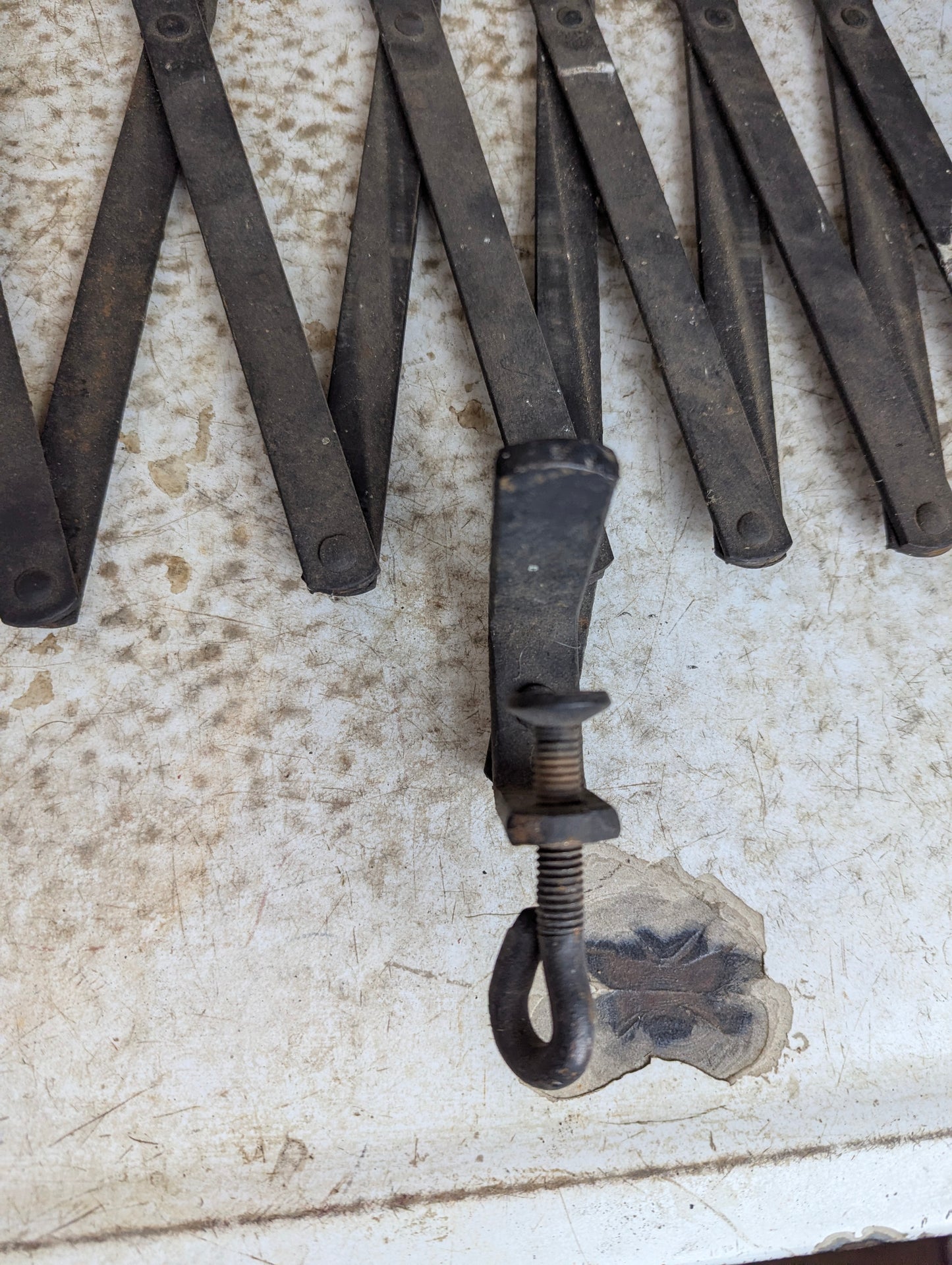 Antique Metal Model T Running Board Luggage Rack - view 2