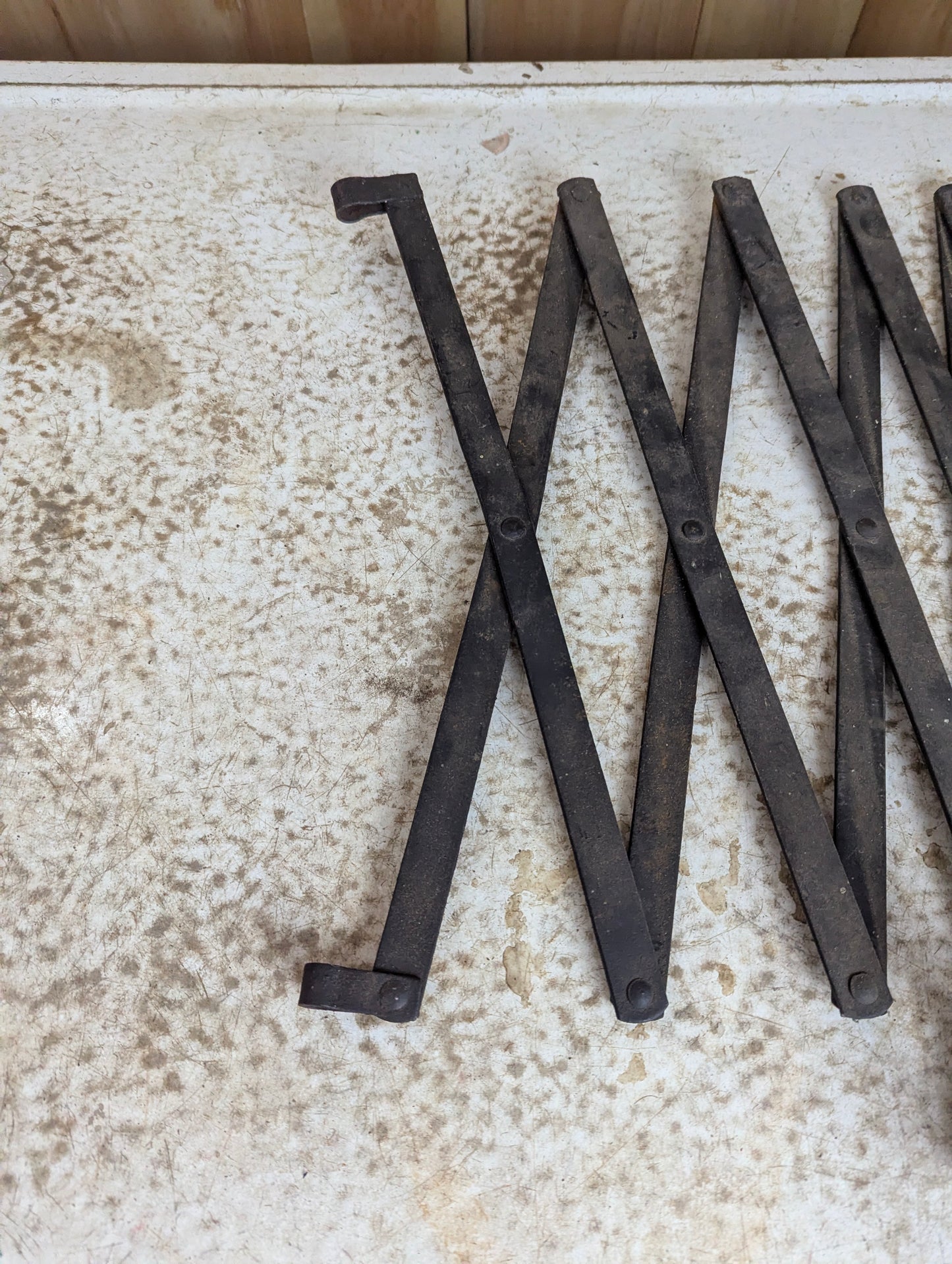Antique Metal Model T Running Board Luggage Rack - view 3