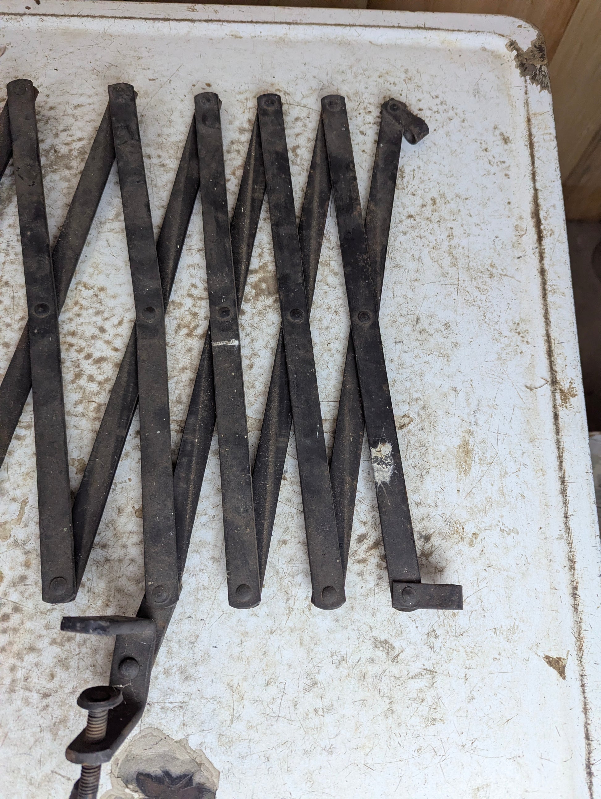 Antique Metal Model T Running Board Luggage Rack - view 4