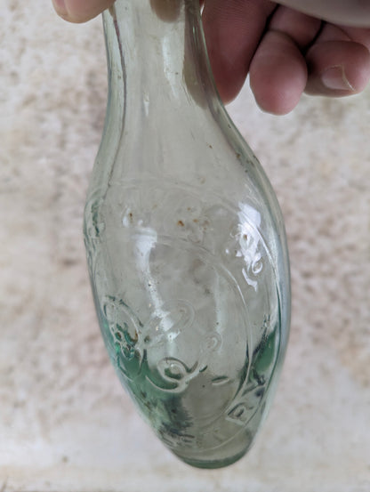 Antique mid-19th Century Drew & Co. Mineral Soda Water Torpedo Bottle - view 3