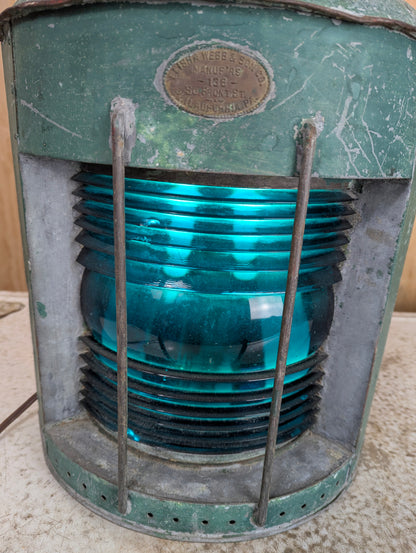 Antique Navigational Masthead Electrified  Lantern - view 2