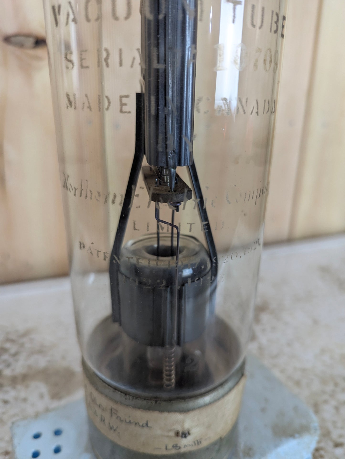 Antique Northern Electric 212D Power Tube - view 2