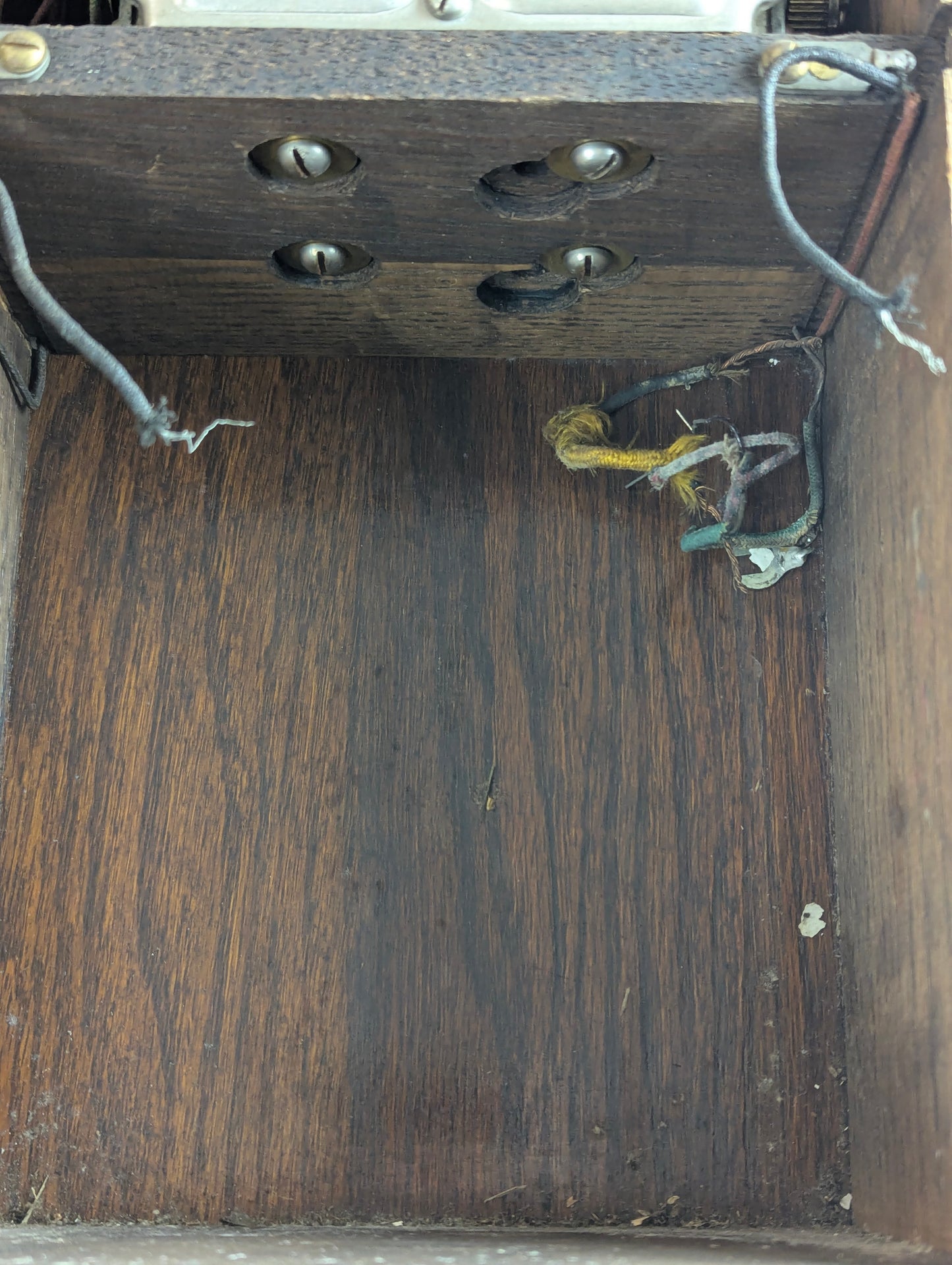 Antique Northern Electric Oak N317-G Long Box Telephone Set with Working Ringer - view 11