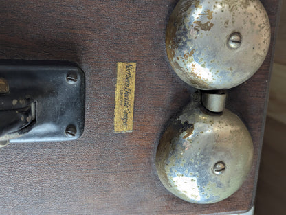 Antique Northern Electric Oak N317-G Long Box Telephone Set with Working Ringer - view 5