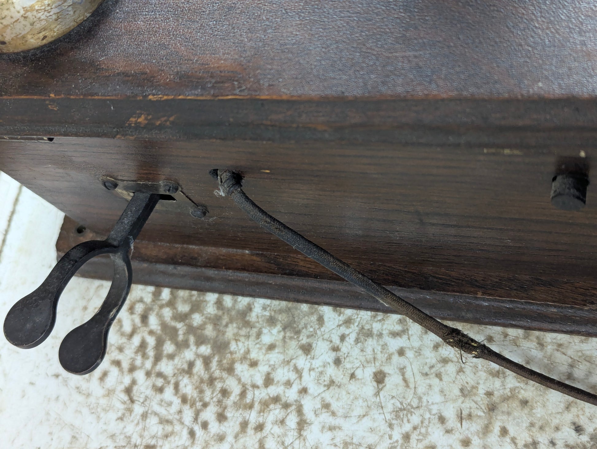 Antique Northern Electric Oak N317-G Long Box Telephone Set with Working Ringer - view 6
