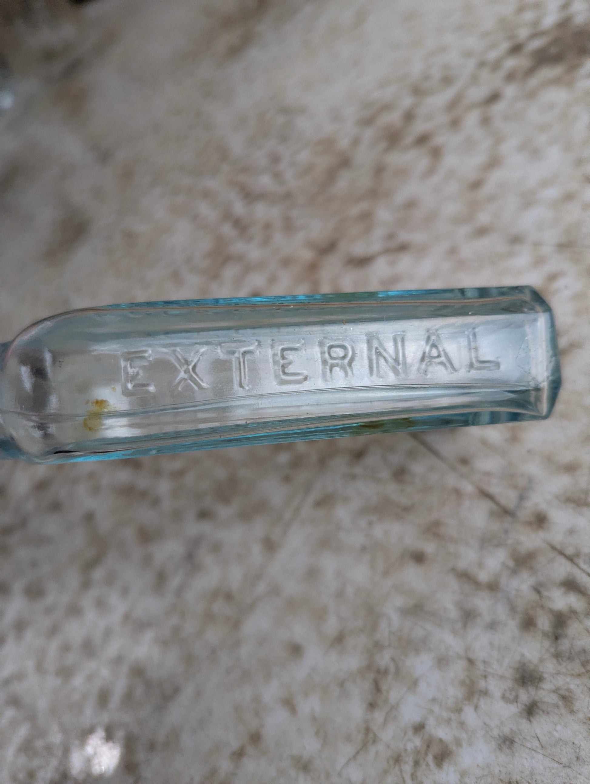 Antique Northrop and Lyman S.N. Thomas Eclectric Oil Aqua Glass Patent Medicine Bottle - view 4