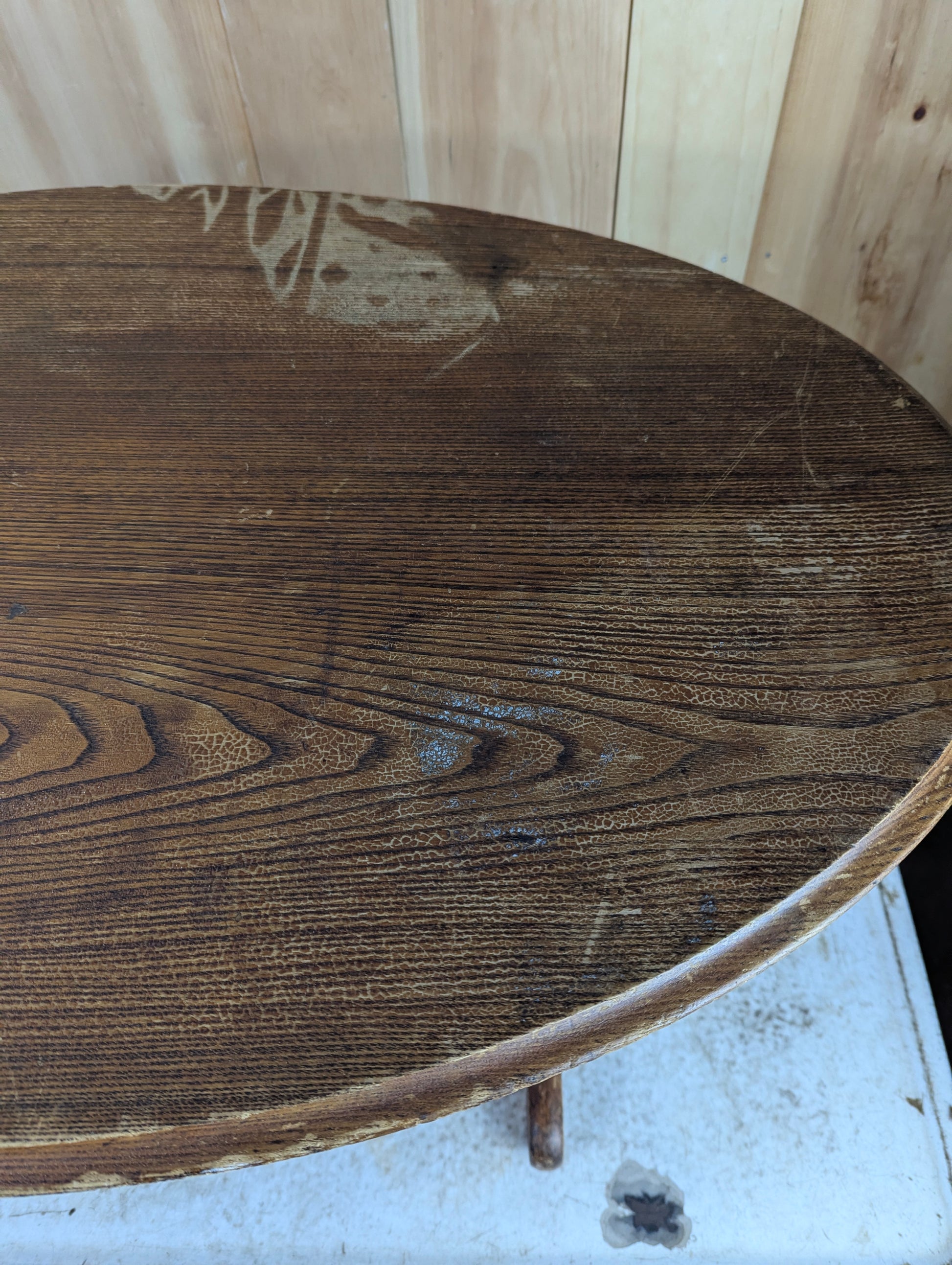 Antique Oval Oak Coffee Table - view 2