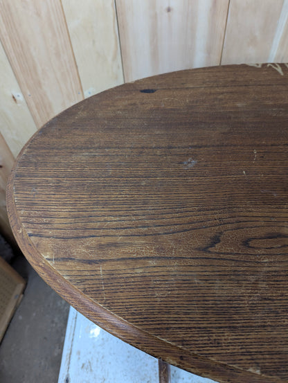 Antique Oval Oak Coffee Table - view 3