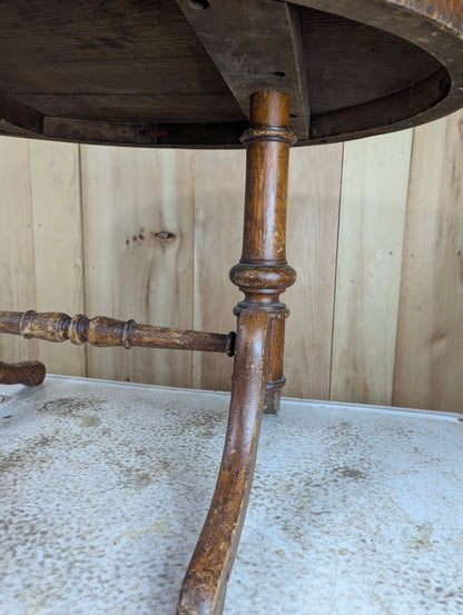 Antique Oval Oak Coffee Table - view 4
