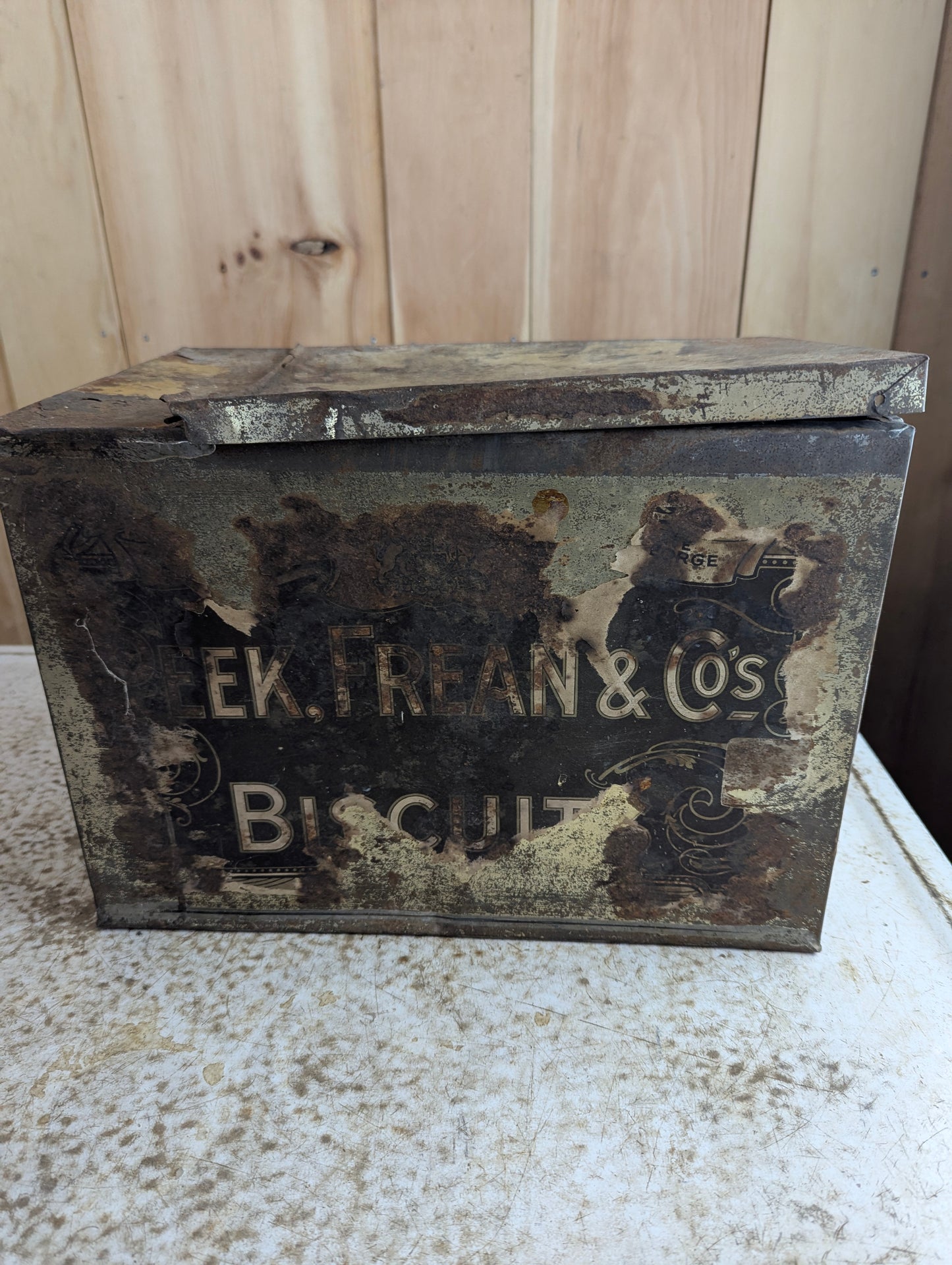 Antique Peek, Dream & Co. Large Biscuit Tin
