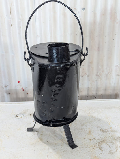 Antique Portable Metal Stove - view 2