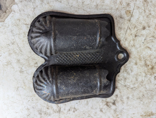 Antique Pressed Tin Matchstick Holder