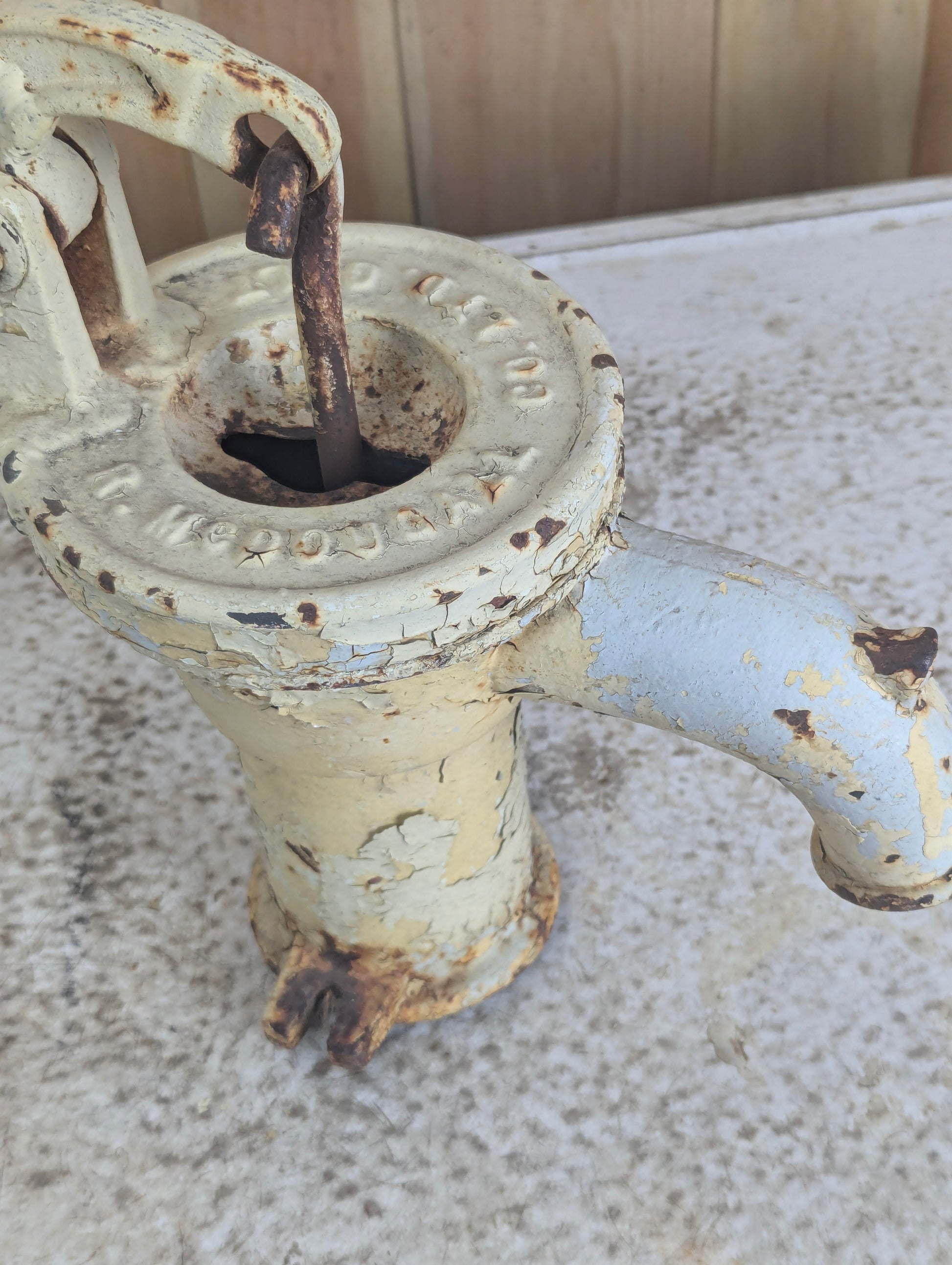 Antique R. McDougall Cast Iron Hand Pump - view 3