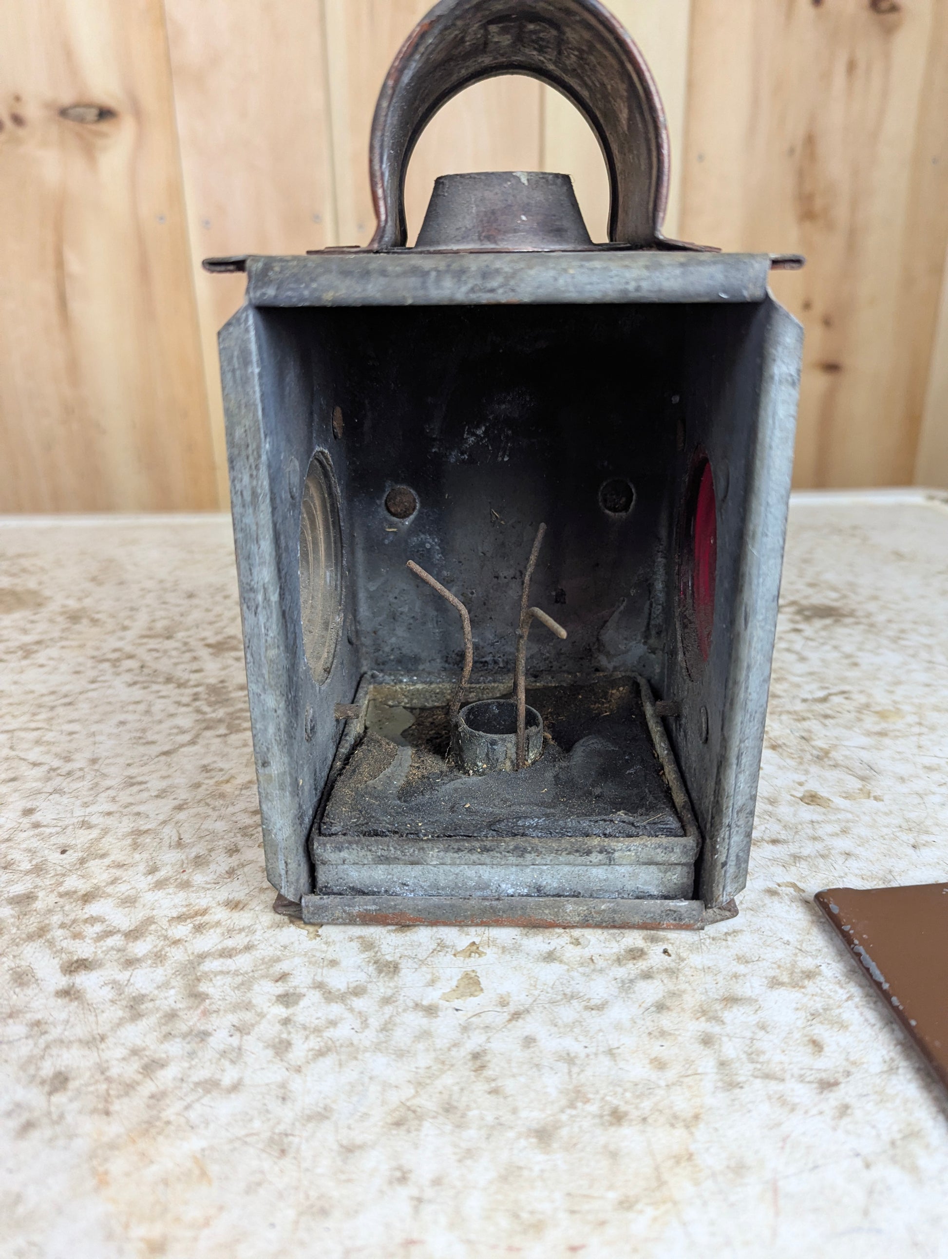 Antique Railroad Lantern - view 4