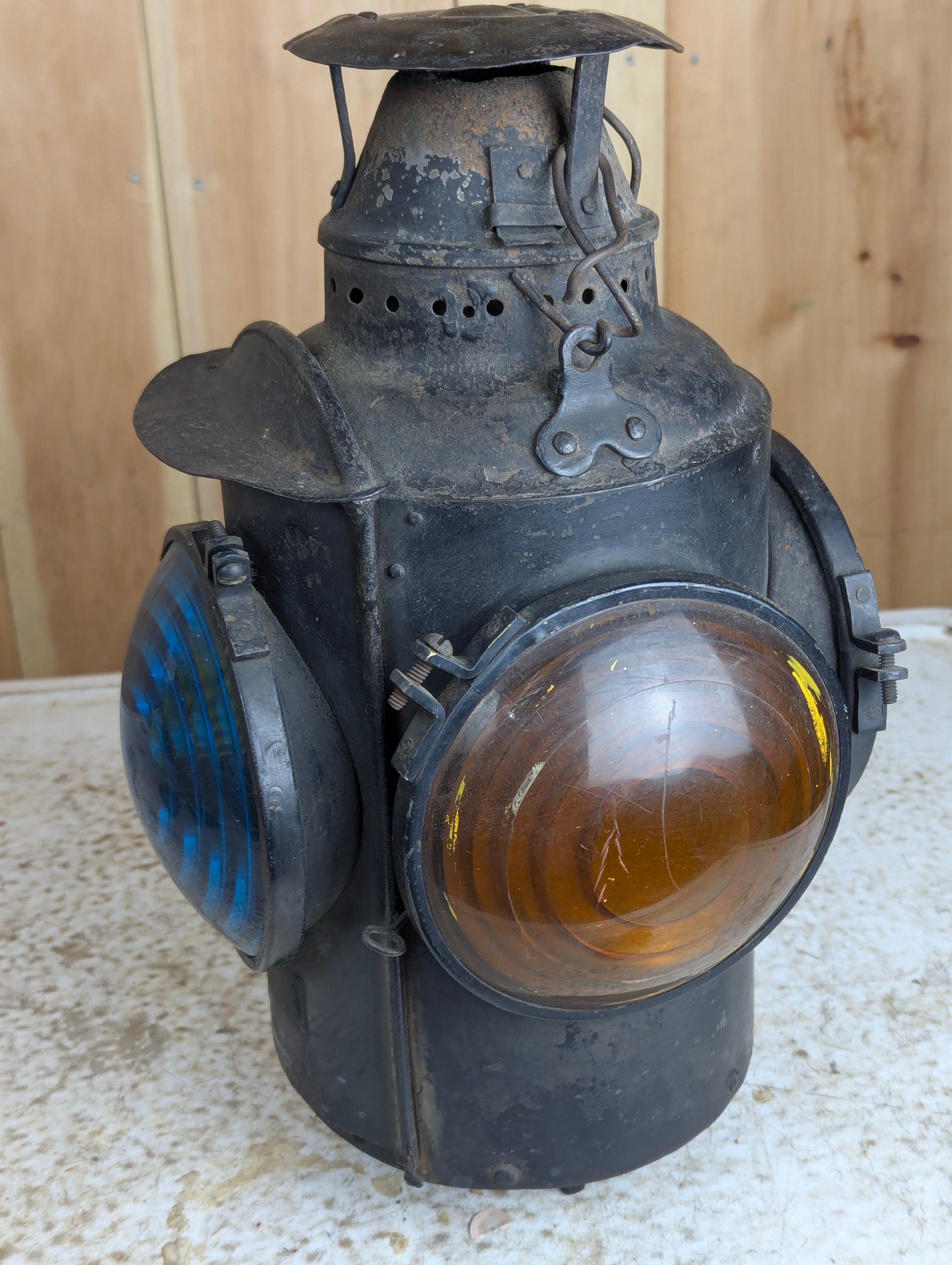 Antique Railway Switch Lantern Marker Lamp - view 2