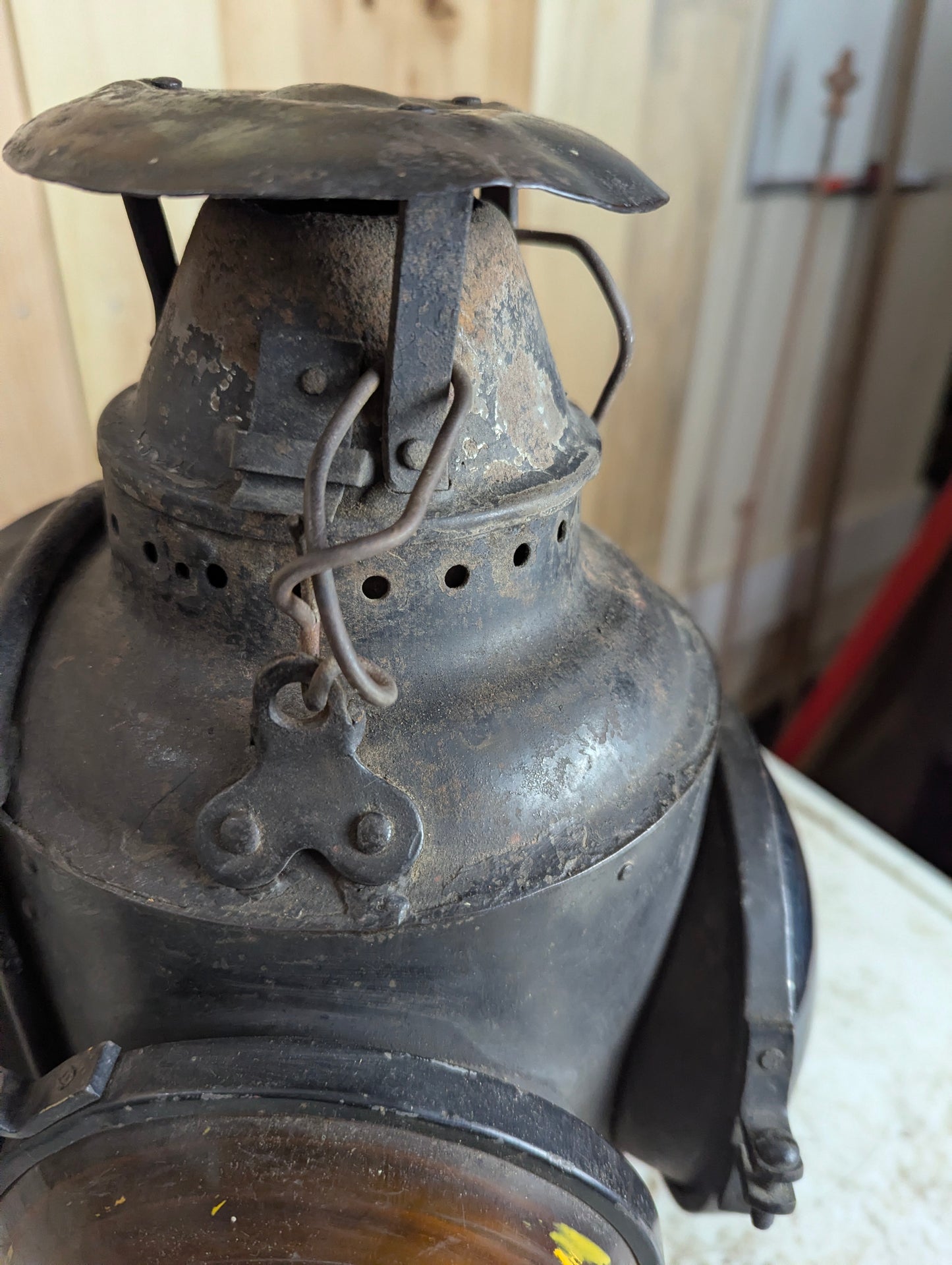 Antique Railway Switch Lantern Marker Lamp - view 7