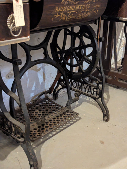 Antique Raymond Treadle Sewing Machine - view 11