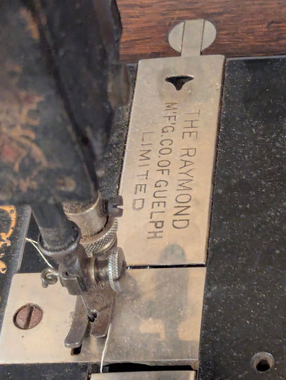 Antique Raymond Treadle Sewing Machine - view 2