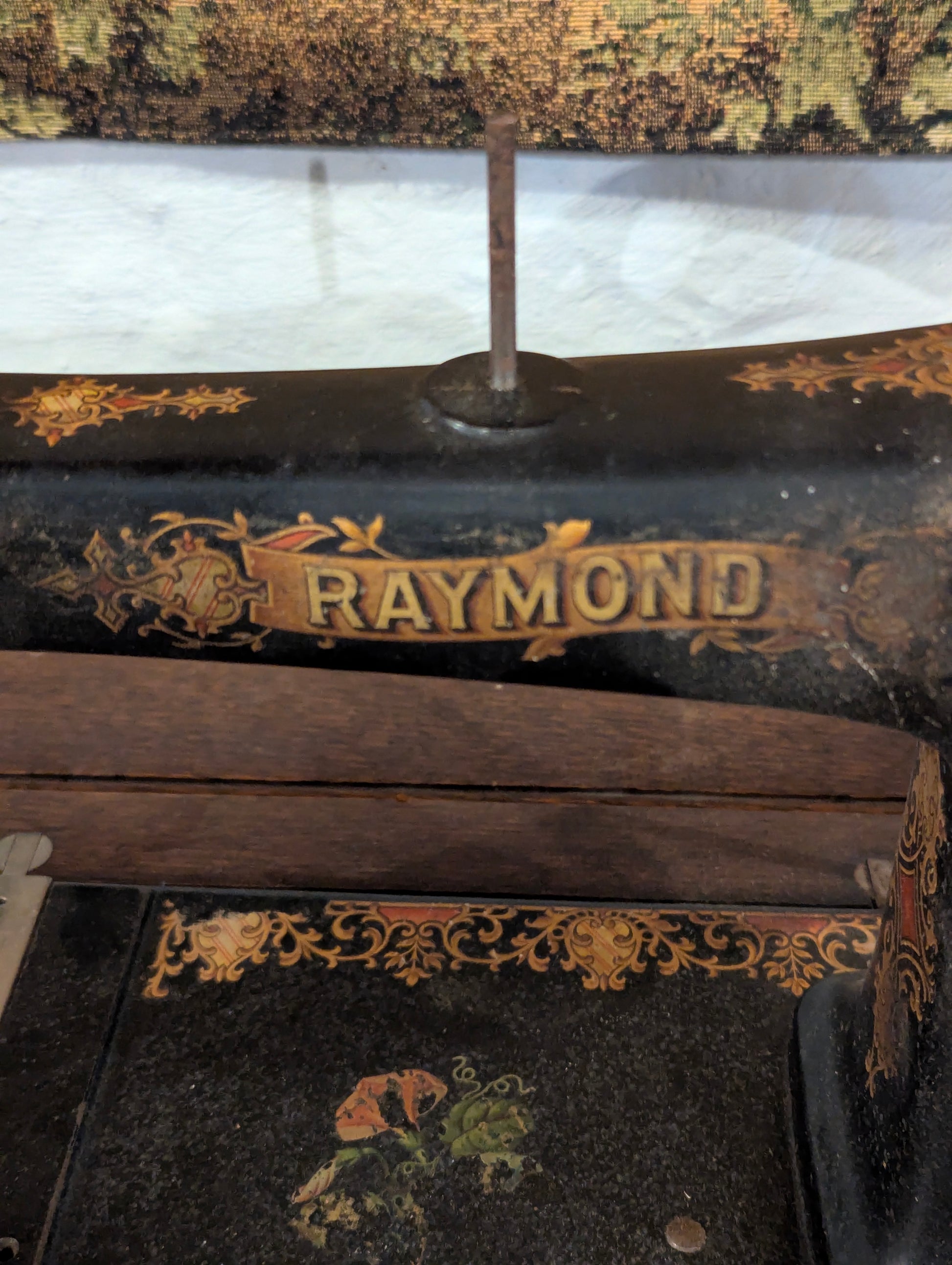 Antique Raymond Treadle Sewing Machine - view 3