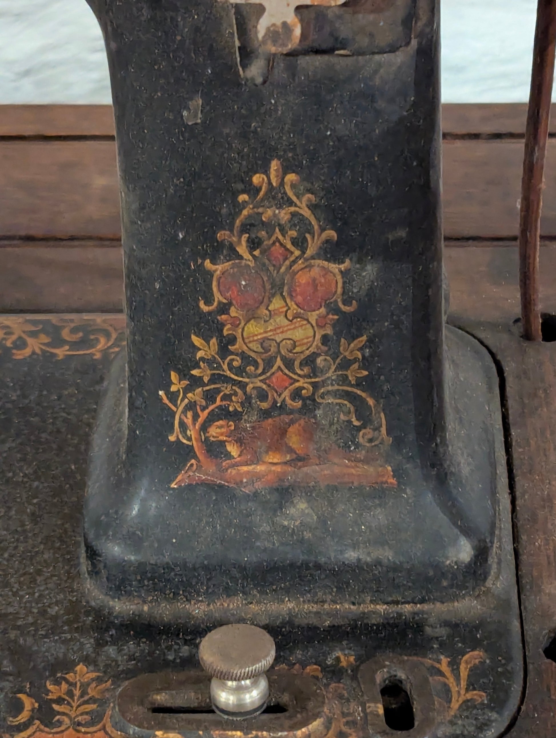 Antique Raymond Treadle Sewing Machine - view 4
