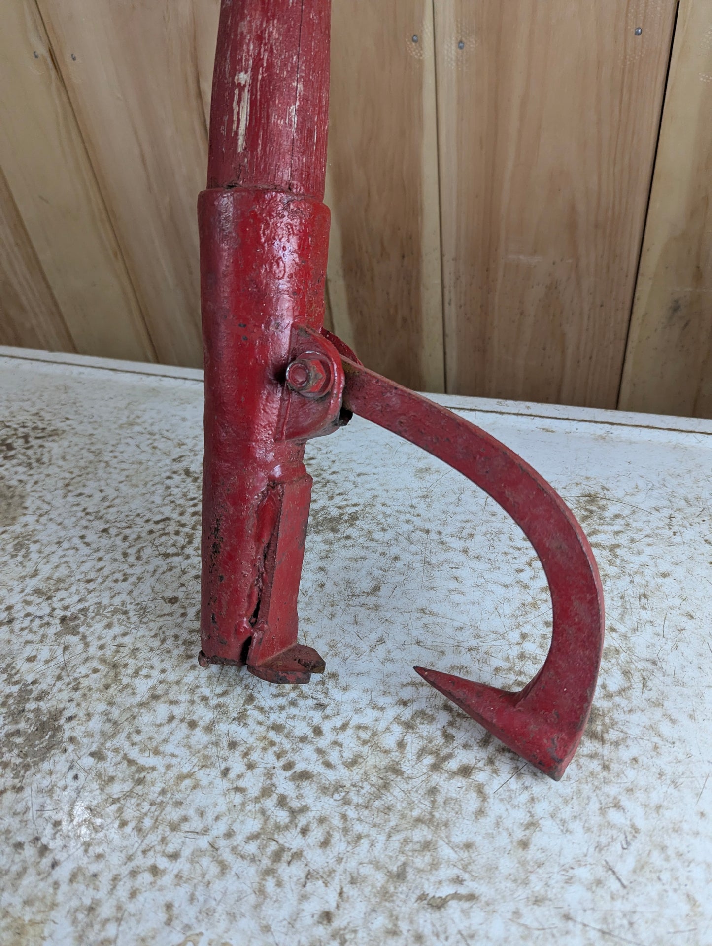 Antique Red Cant Hook - view 2