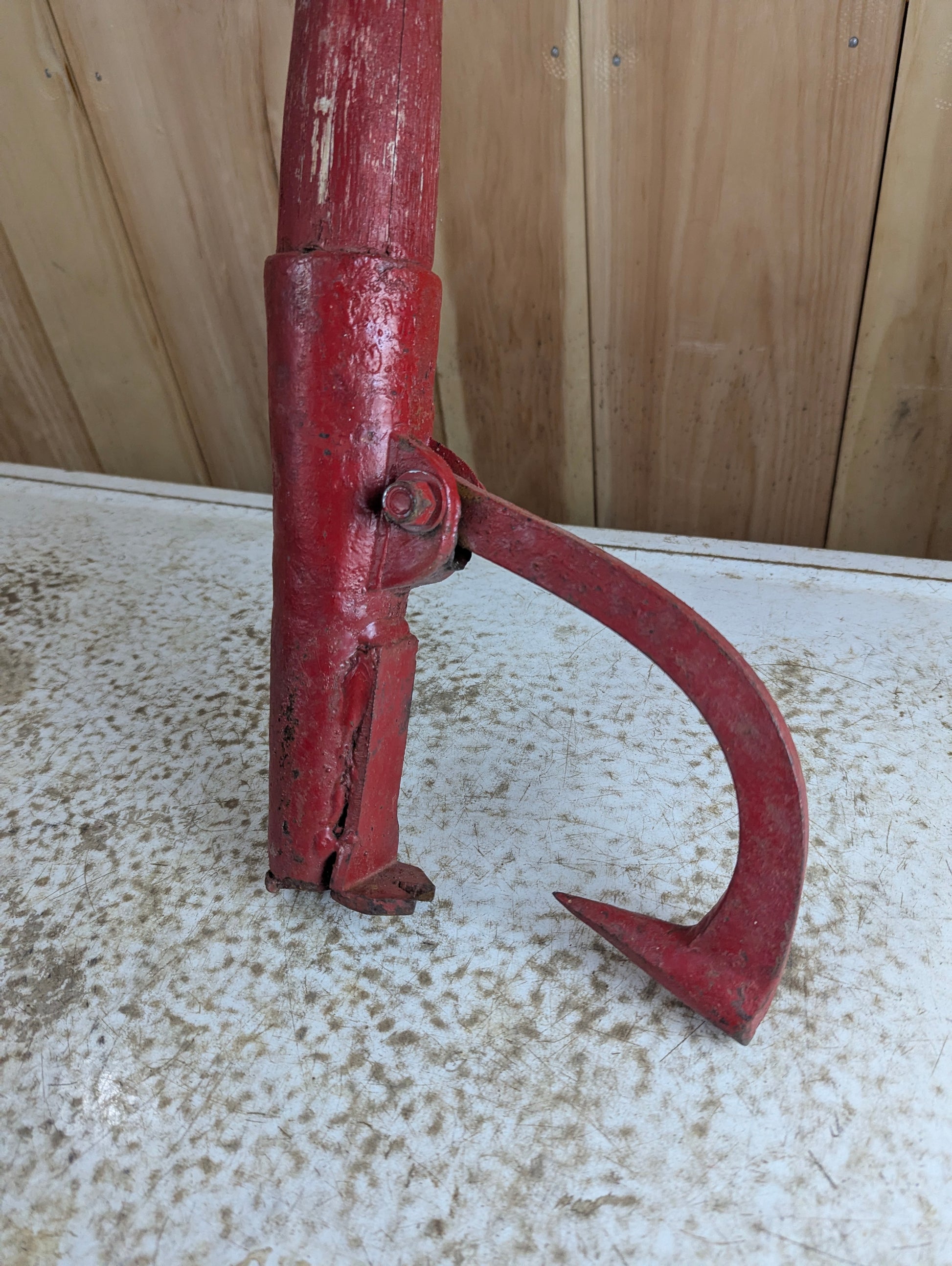 Antique Red Cant Hook - view 2