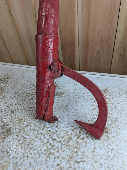 Antique Red Cant Hook - view 2
