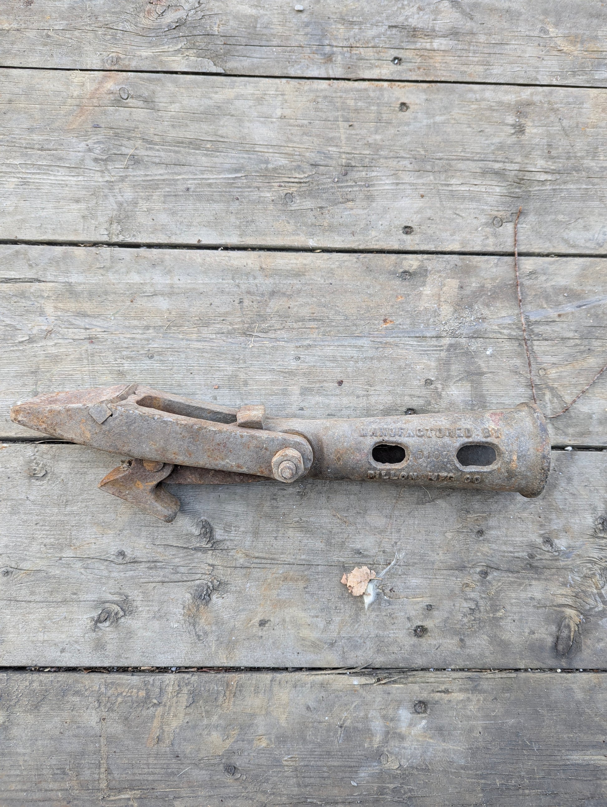 Antique Sampson Railroad Car Mover Manufactured by Dillon Mfg Co. Toronto - view 2