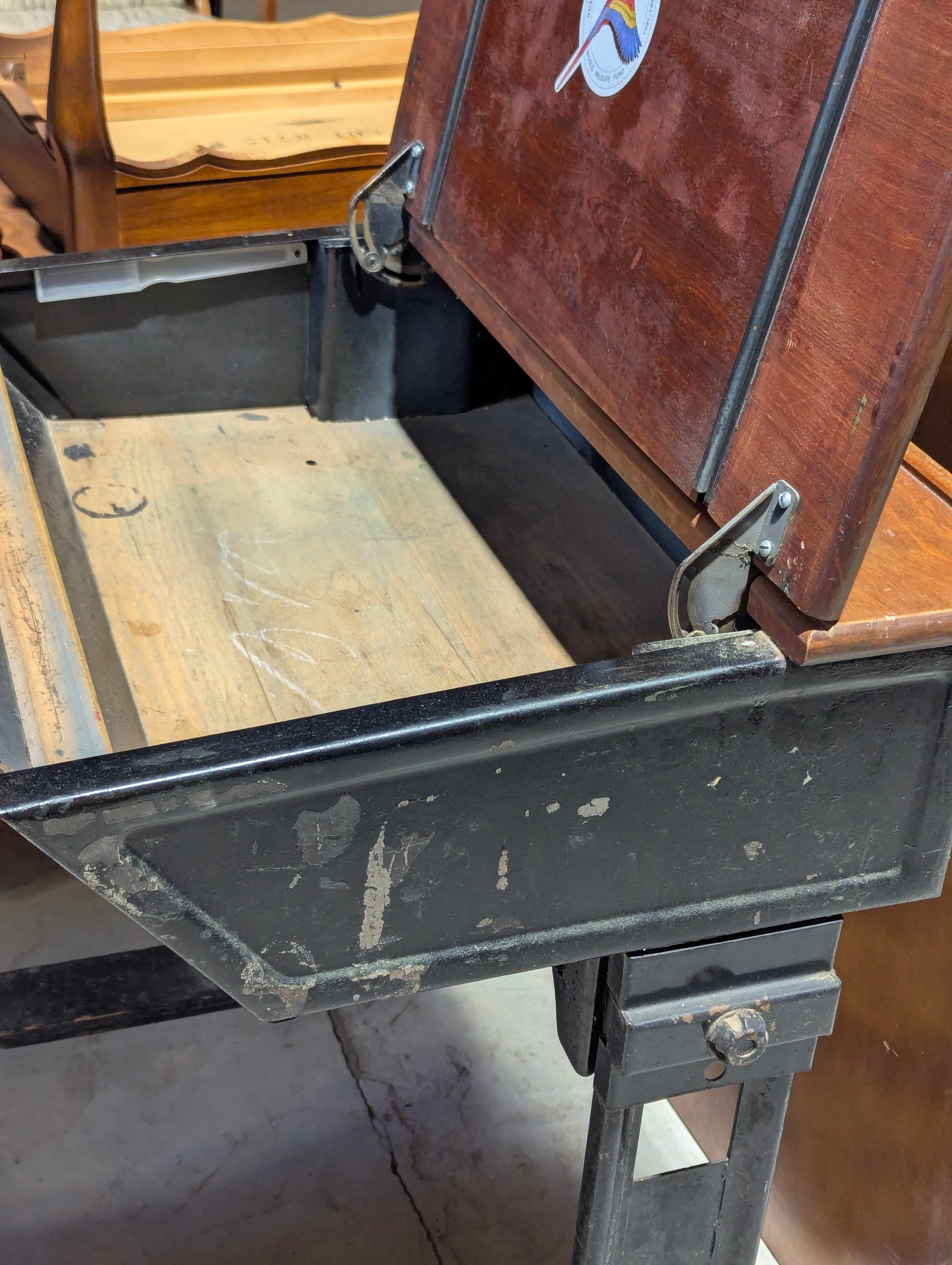 Antique School Desk - view 2