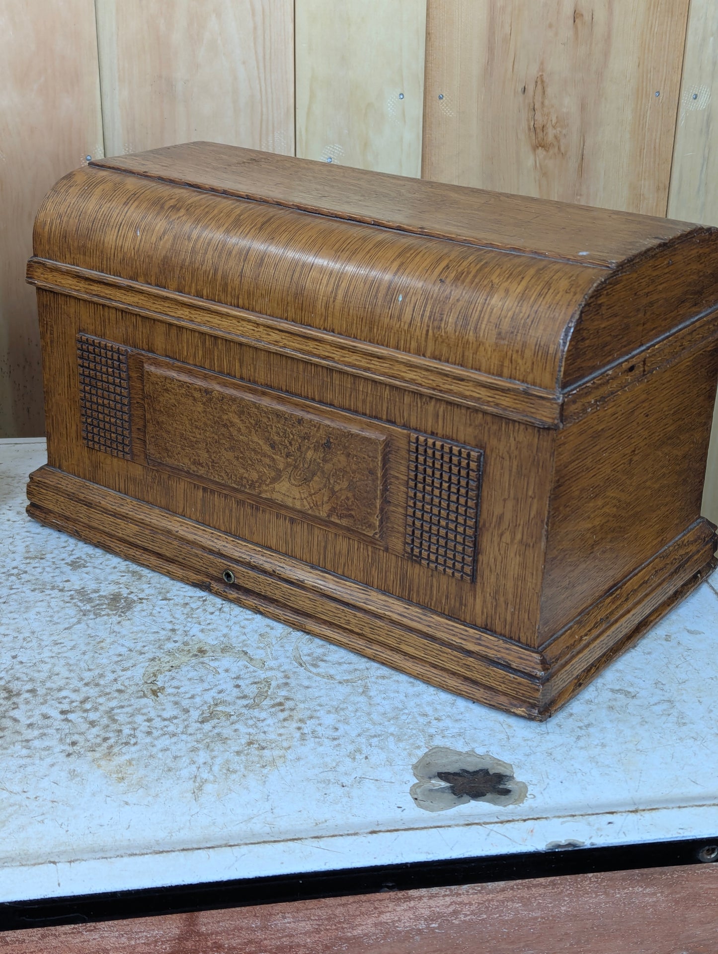 Antique Sewing Machine Coffin Top Lids - view 3