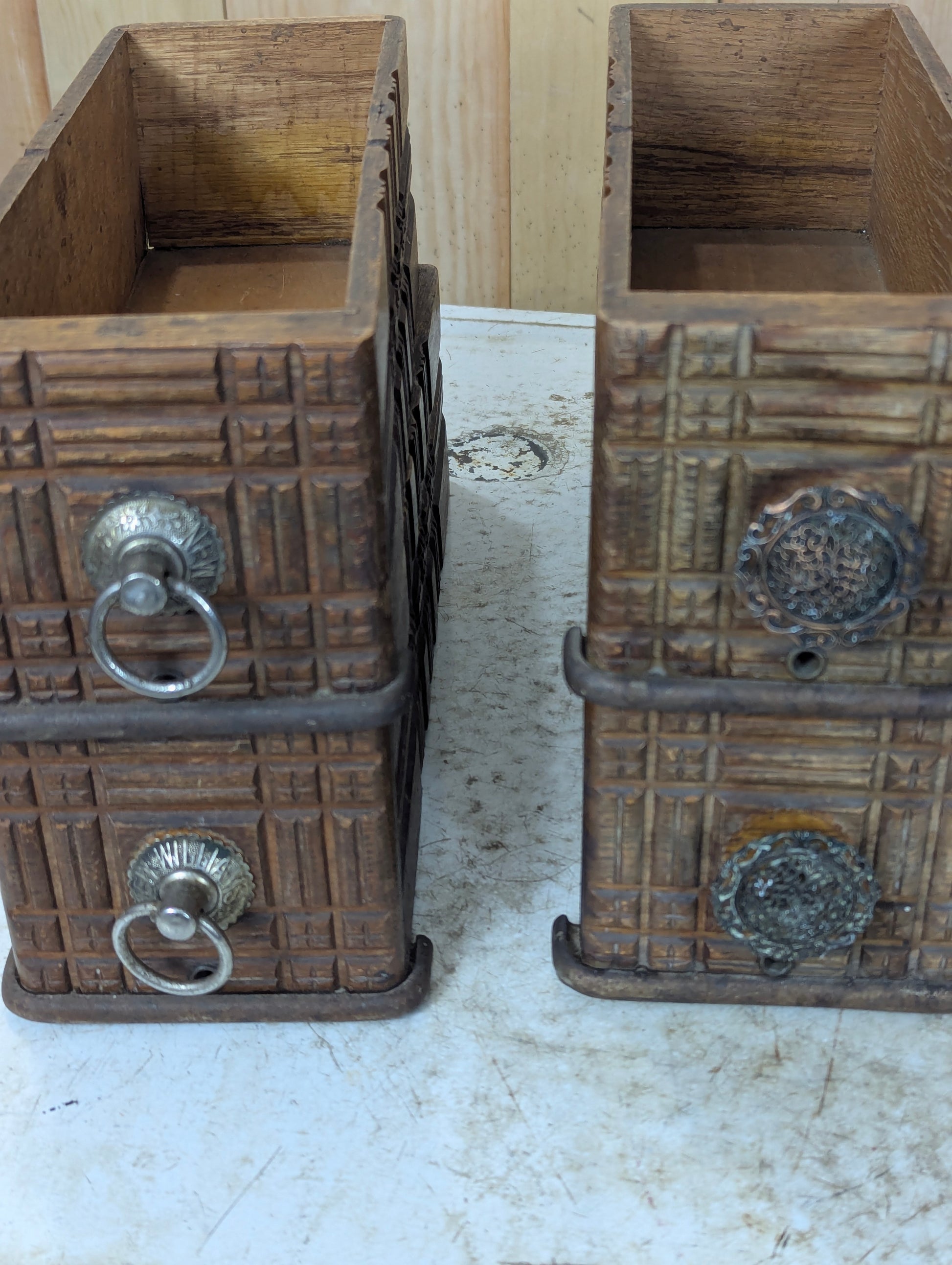 Antique Sewing Machine Drawers - view 2