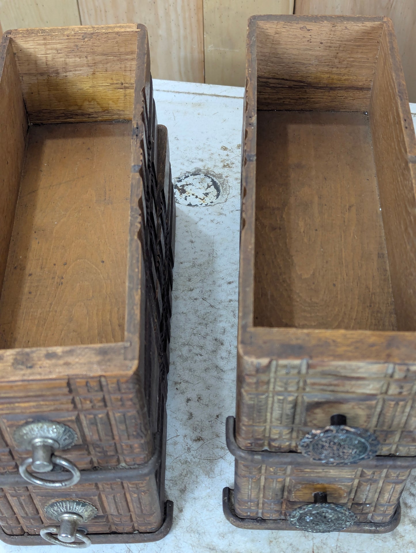 Antique Sewing Machine Drawers - view 3
