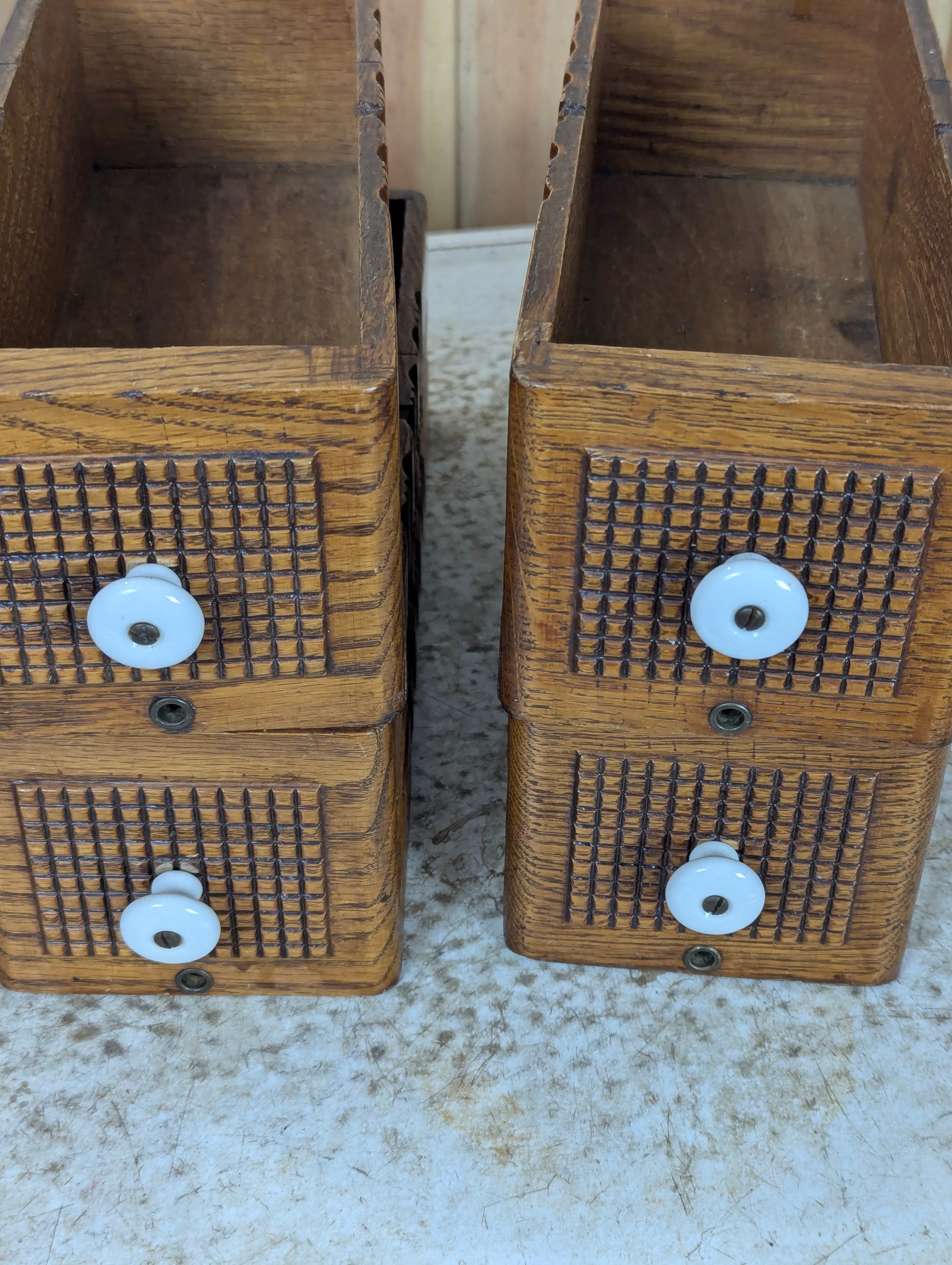 Antique Sewing Machine Drawers - view 5