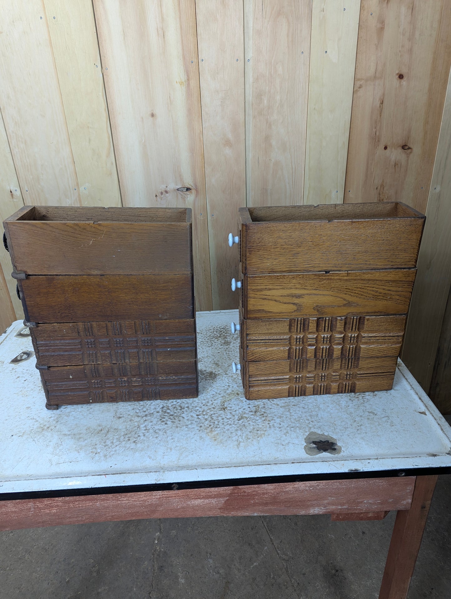 Antique Sewing Machine Drawers - view 6