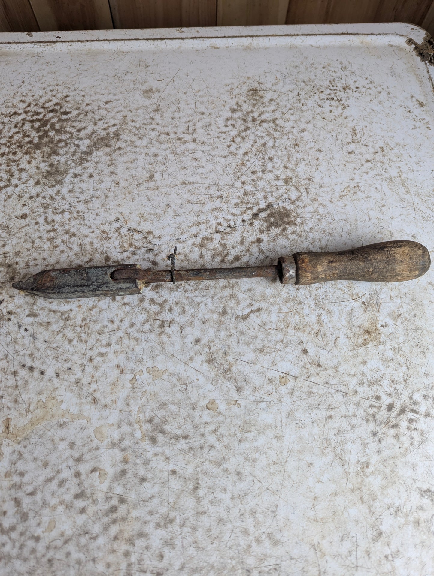 Antique Small Hand-wrought Copper Soldering Iron