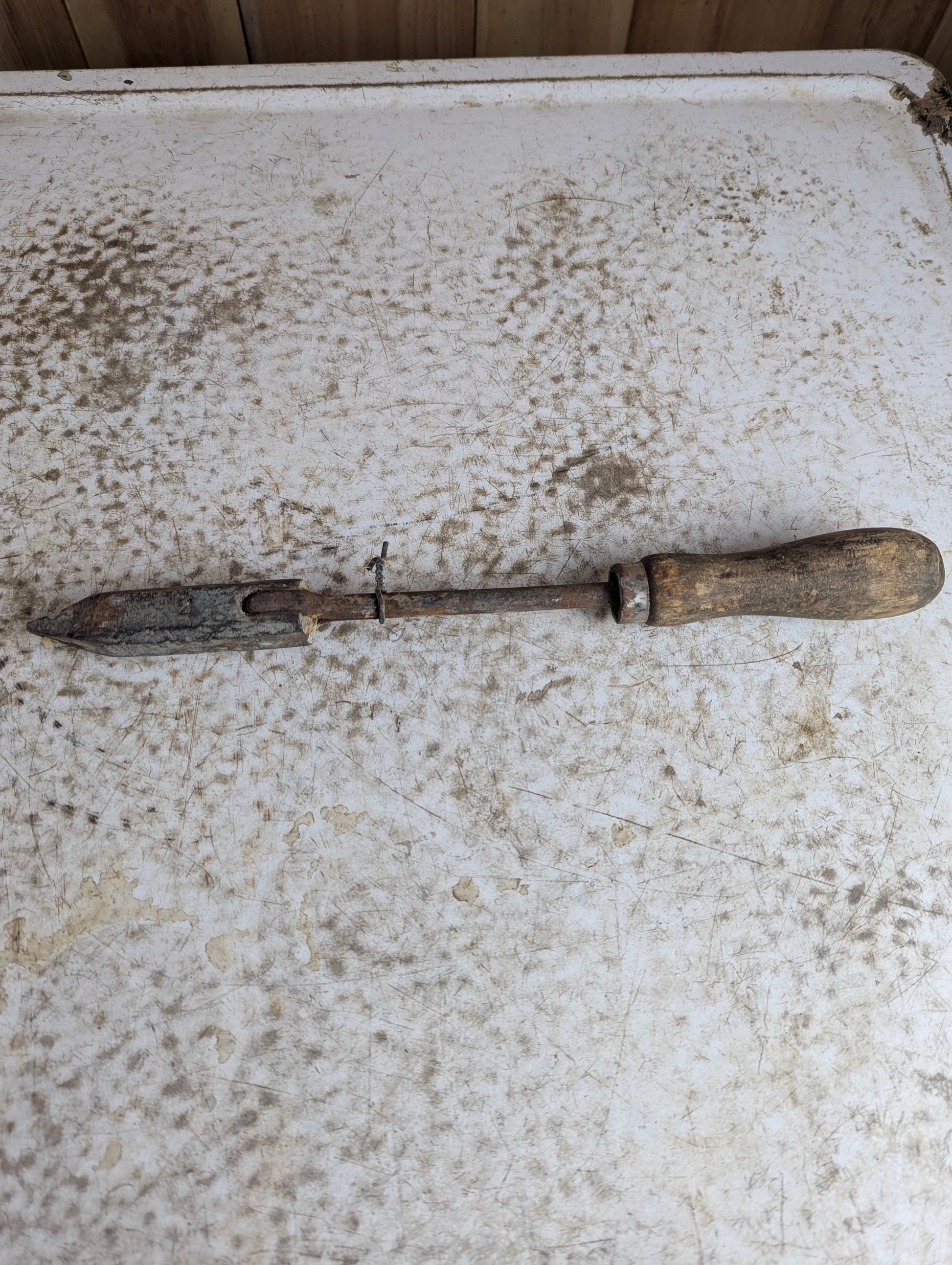 Antique Small Hand-wrought Copper Soldering Iron