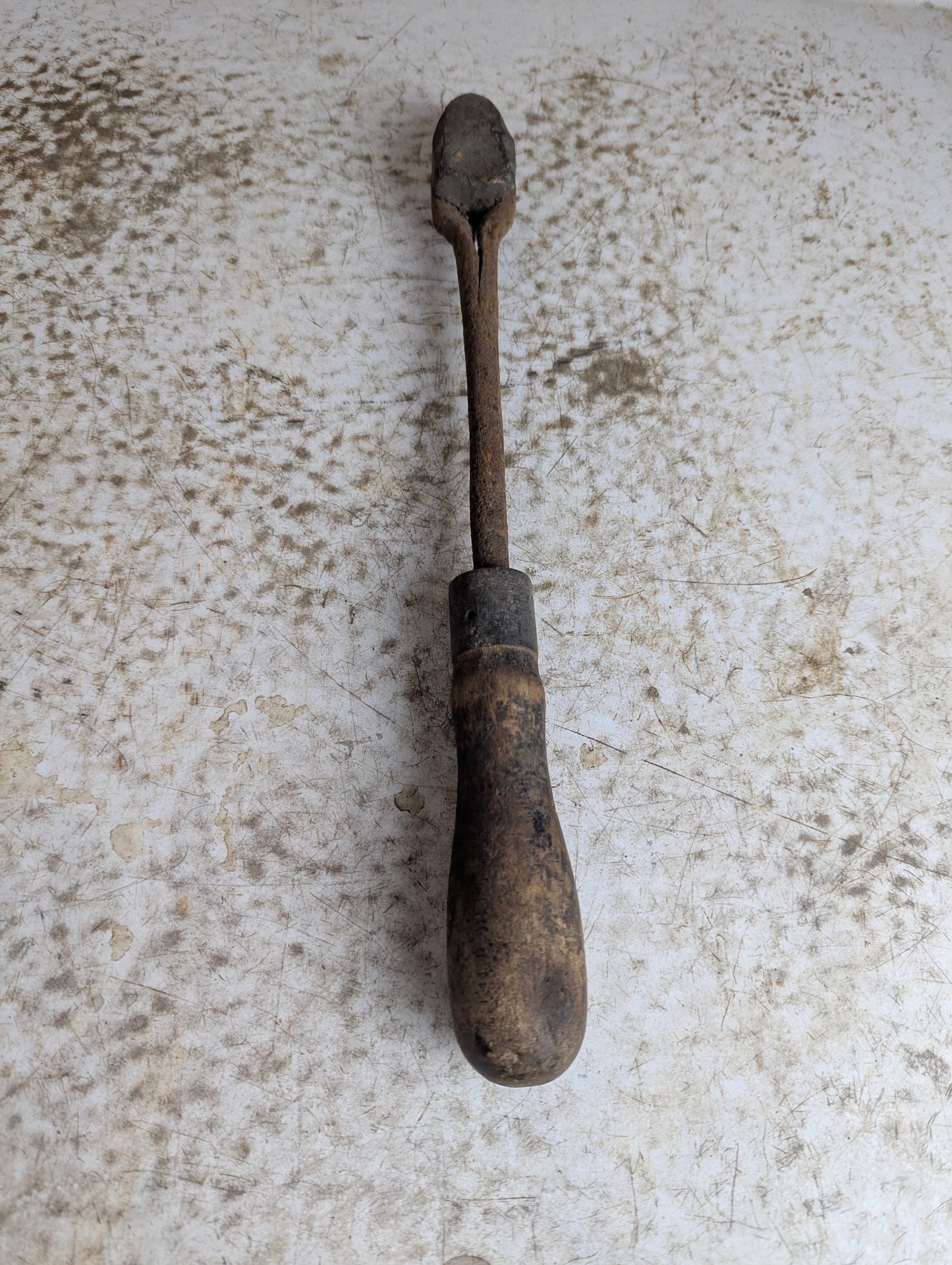 Antique Small Hand-wrought Copper Soldering Iron - view 2
