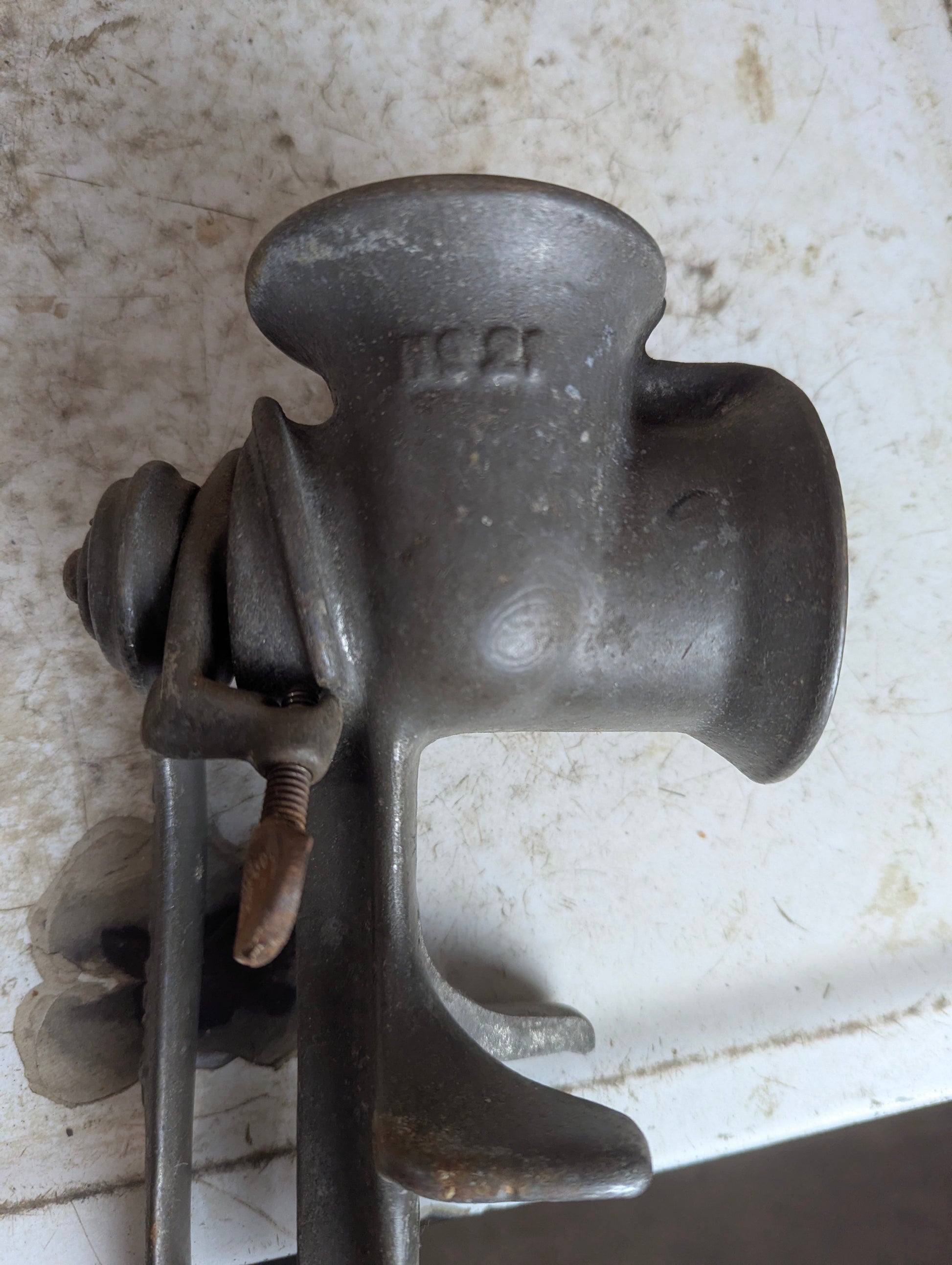Antique Steinfeld #21 Meat Grinder - view 4