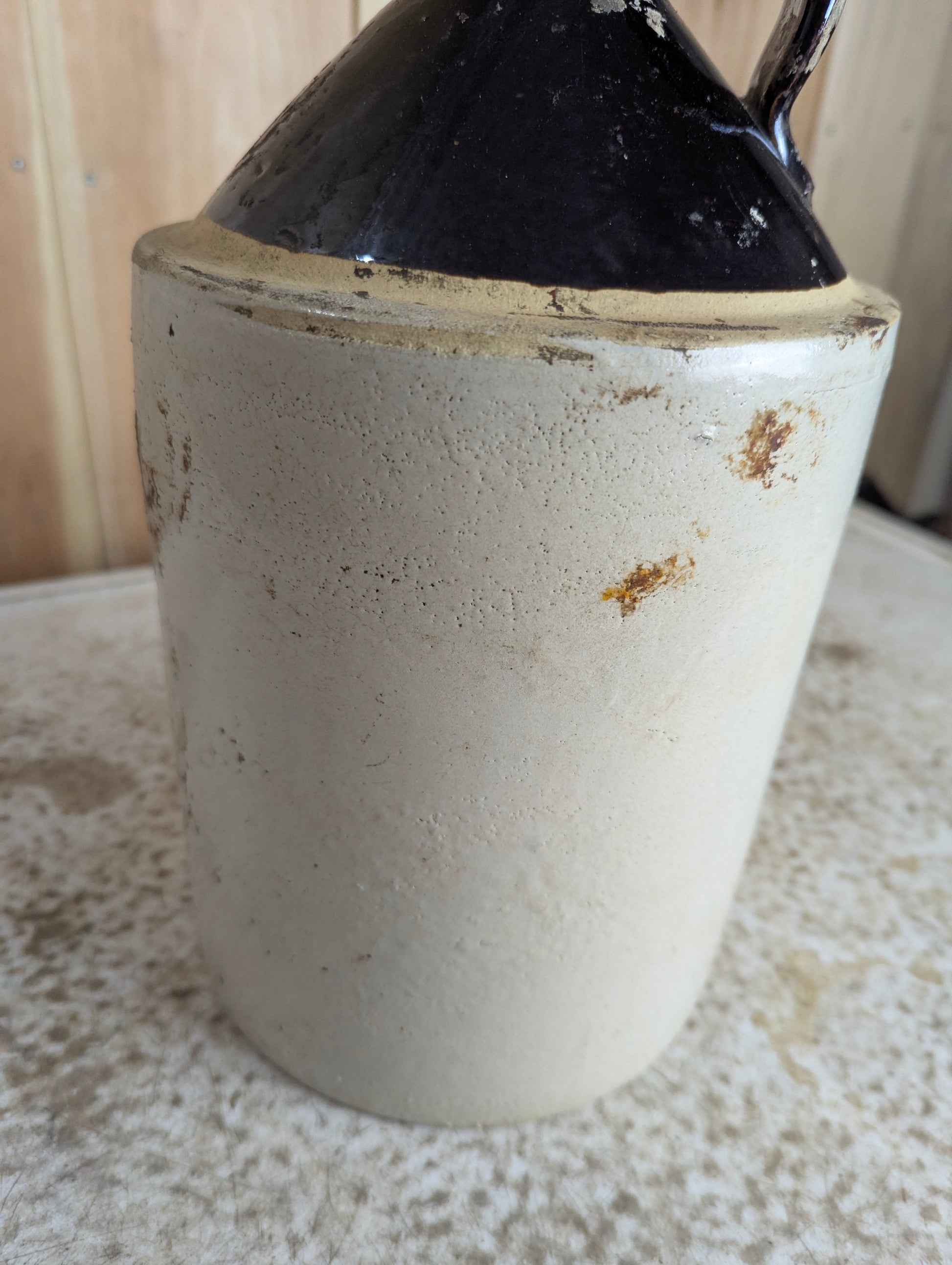 Antique Stoneware Paint Jug - view 4