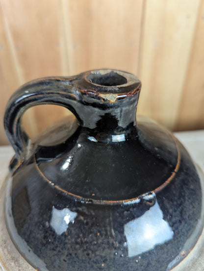 Antique Stoneware Whiskey Jug - view 2