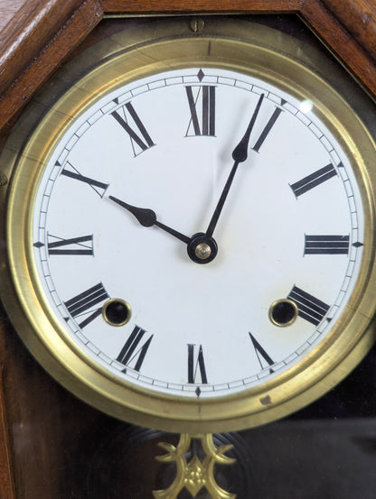 Antique Style Gingerbread Mantle Clock - view 6