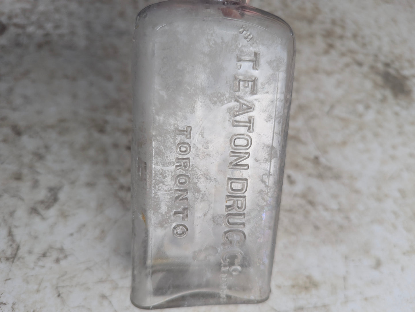 Antique T. Eaton Drug Co. Apothecary Medicine Bottle - view 2