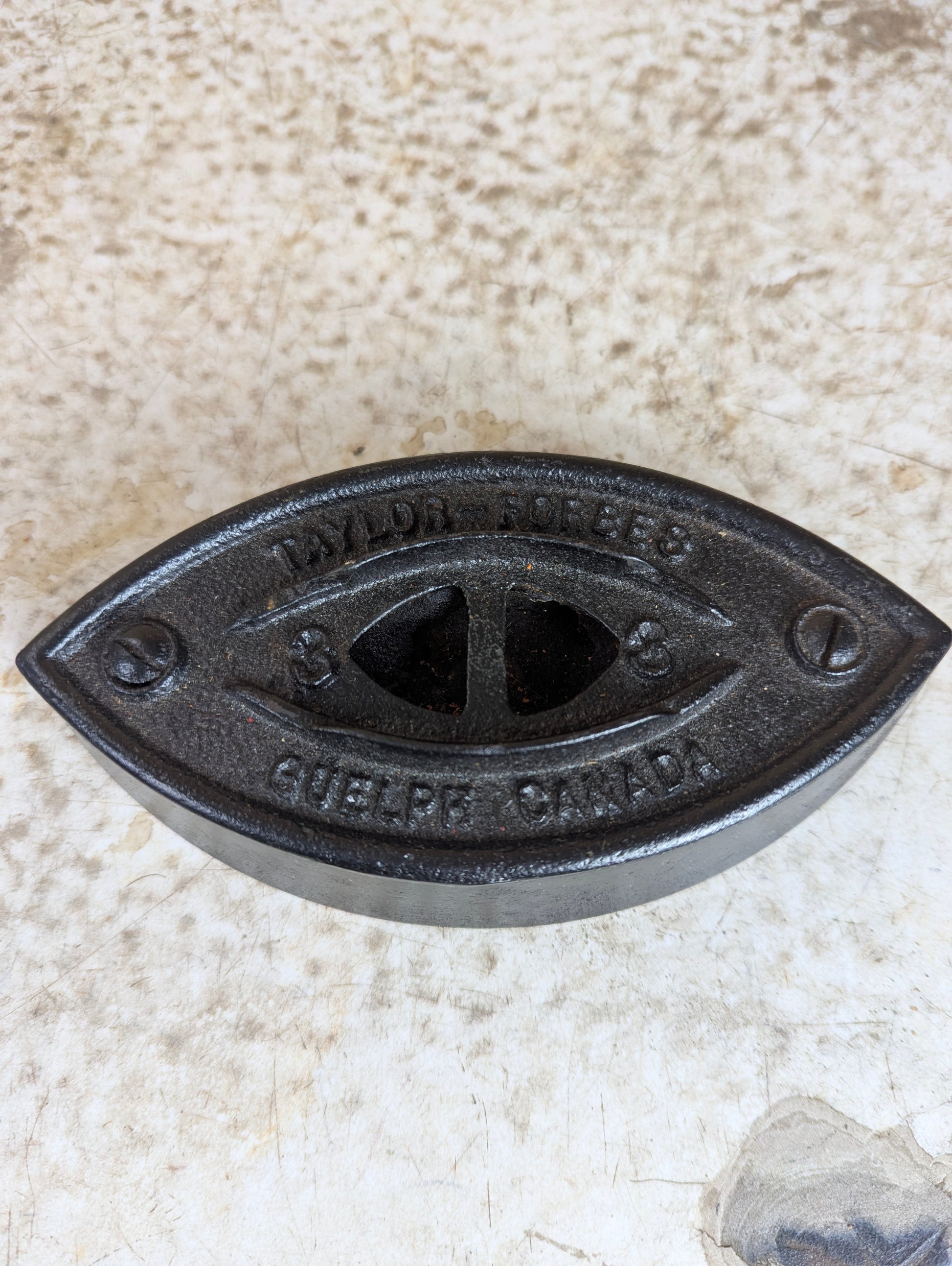 Antique Taylor Forbes No. 3 Cast Iron Sad Iron