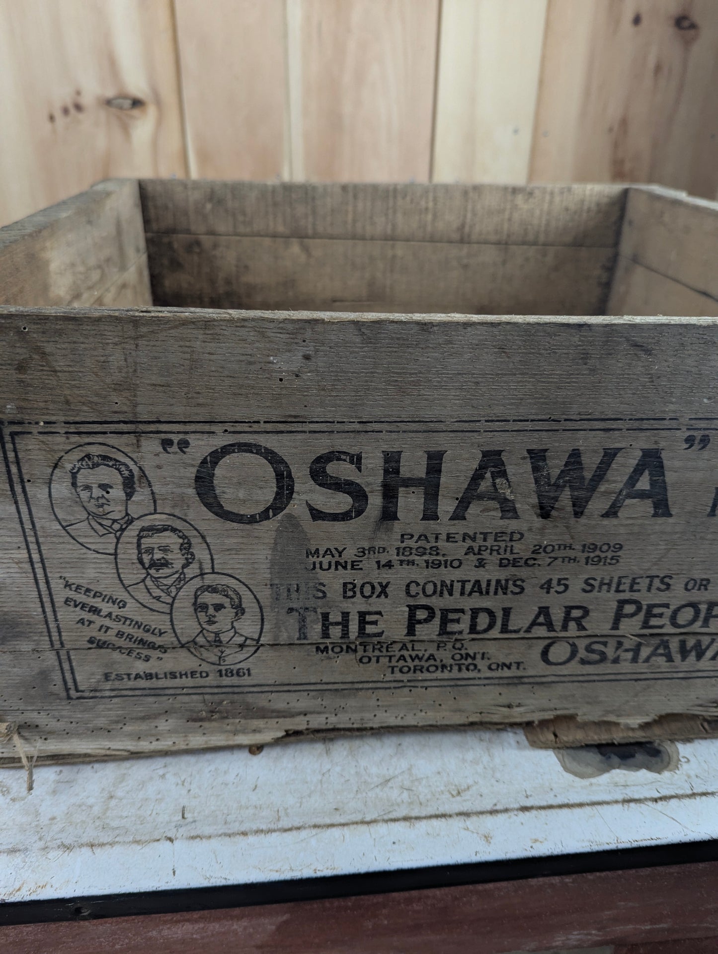 Antique The Pedlar People Oshawa Shingle Crate - view 2