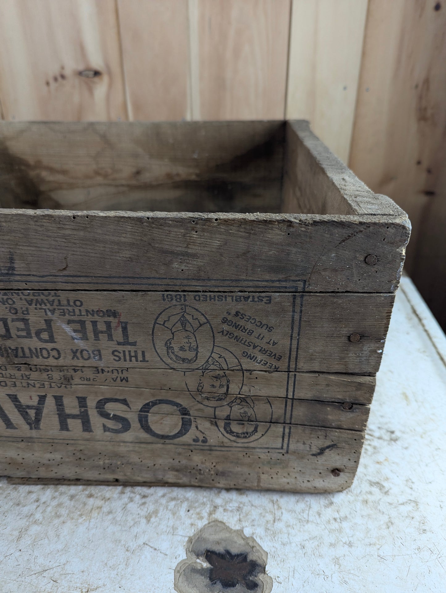 Antique The Pedlar People Oshawa Shingle Crate - view 4