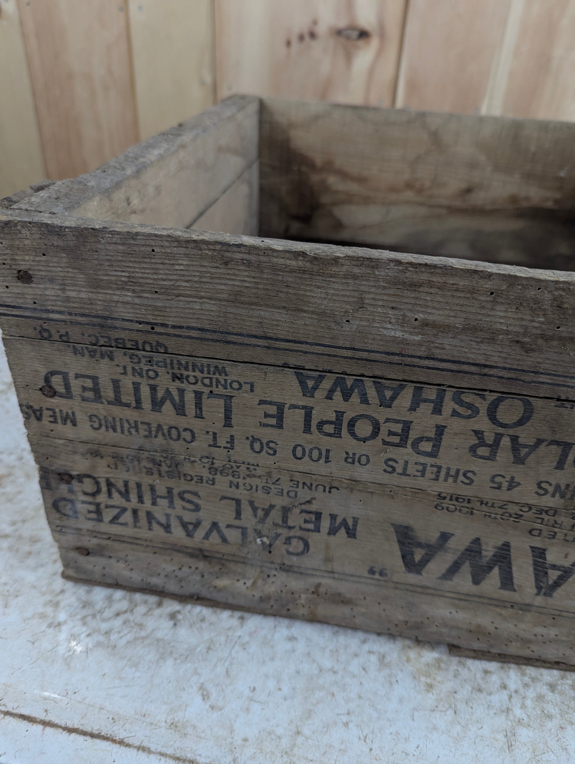Antique The Pedlar People Oshawa Shingle Crate - view 5