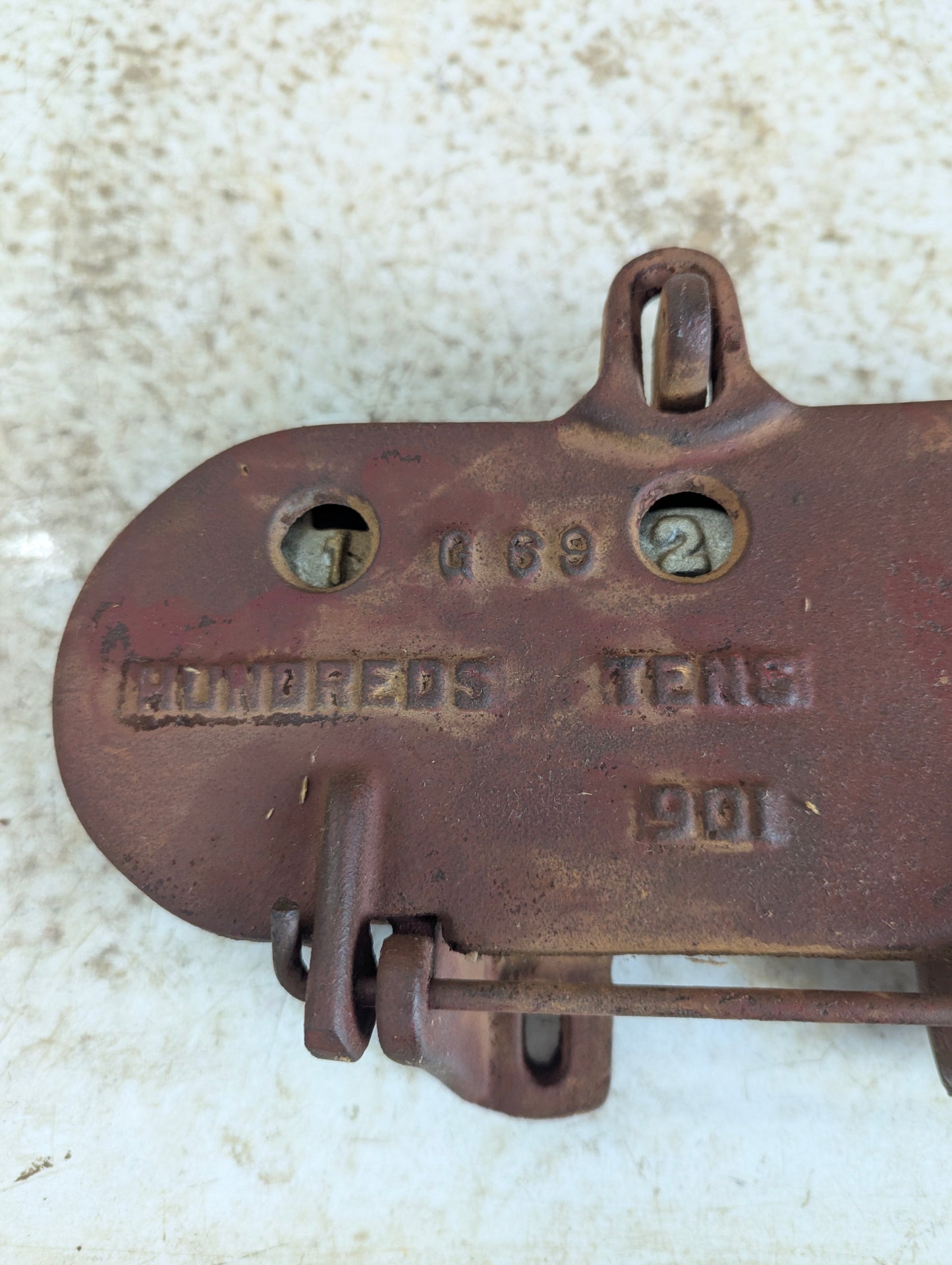Antique Threshing Machine Counter - view 2